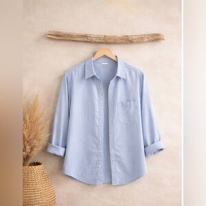 beachlunchlounge Light Blue Chanbrey Button-Down Shirt